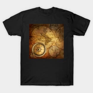 Compass and Map T-Shirt